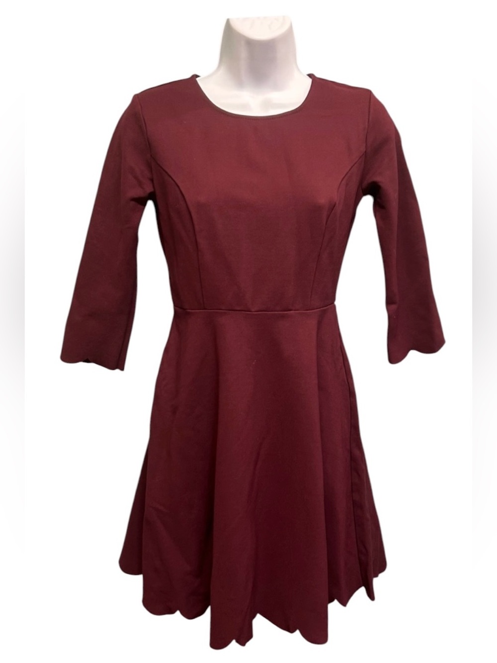 Beautiful Lulus Burgundy Red Skater Dress - Size S